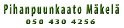 Pihanpuunkaato Mäkelä logo